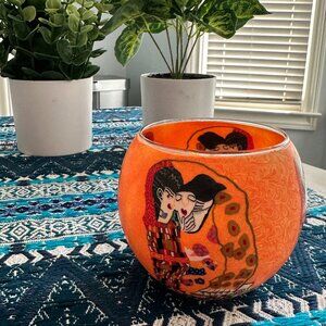 Australian Aboriginal Klimt Style Home Tealight Candle Holder by KOH Living